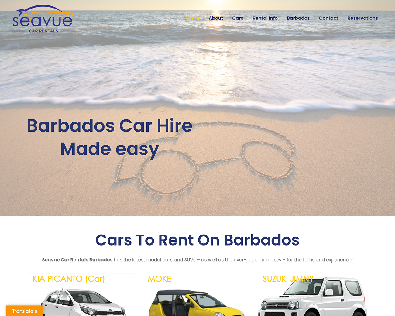 Seavue Car Rentals Barbados